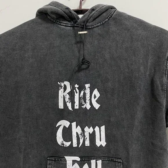 represent vintage black hoodie